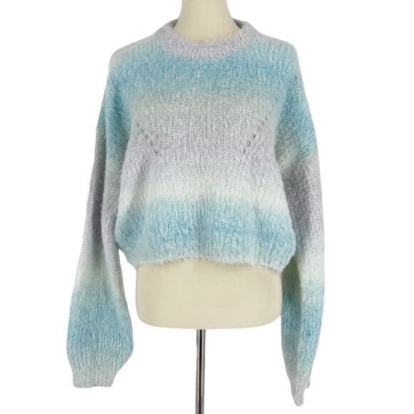 Wild Fable Blue Multicolored Sweater Large NWT - Picture 3 of 6